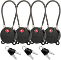 Forge TSA Approved Luggage Locks Ultra-Secure Dimple Key Travel Locks by Forge