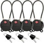 Forge TSA Approved Luggage Locks Ultra-Secure Dimple Key Travel Locks by Forge