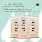 ALŌH Sweet Orange Bergamot + Aloe Sanitizing Hand Wipes - Image 6