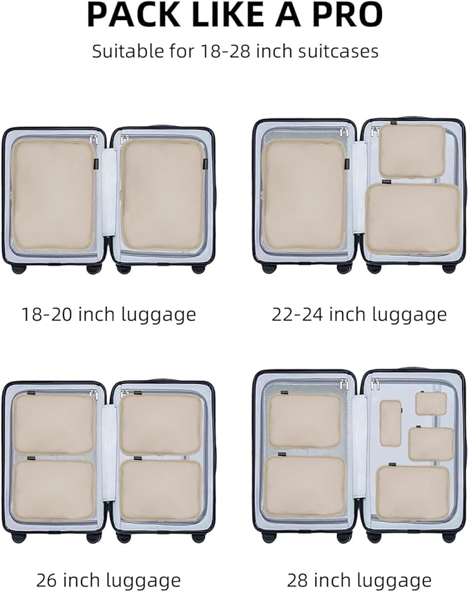 6 Set Compression Packing Cubes - Image 7