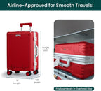 Nobl Travel Carry On Luggage, Noble Zipperless Aluminum Frame PC Hard Shell - Image 4