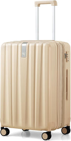 Hanke 24 Inch Expandable Checked Luggage Lightweight PC Hard Shell Luggage by Hanke