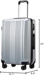Coolife Luggage Suitcase PC+ABS - Image 5