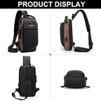 Sling Bag for Men Anti-theft USB Crossbody Shoulder Backpack Purse Waterproof - Image 5