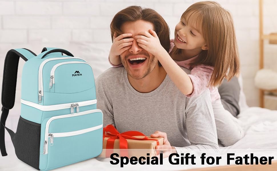 26 Cans Insulated Backpack Cooler (Cyan / 26 Cans)