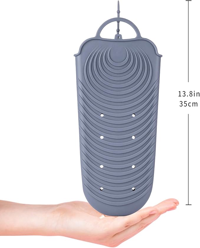 ZAXOP Silicone Heat Resistant Holder Mat Pouch for Flat Iron,Curling Iron,Hot Hair Tools(Grey)