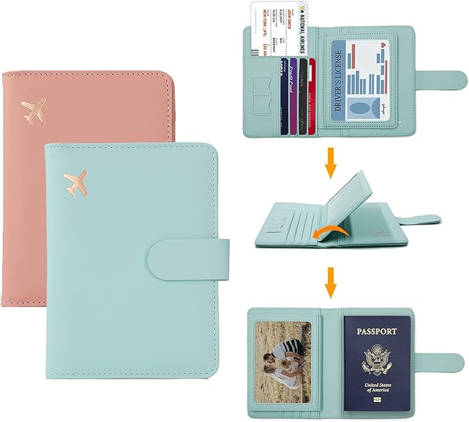 Melsbrinna Passport Holder, Passport Holder Card Slots, Cute Passport cover - Image 2