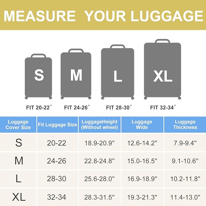 ANNA QUEEN Funny Adventure Travel Luggage Cover, Explore-Themed Suitcase - Image 4