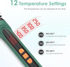 3/4 Inch Barrel Thermal Round Brush, Volume Heat Styling Brush for Men and Women Medium Thin Curly Straight Hair, Heated Curling Iron,12 Temperature Setting (1.35 Inch with Bristles)