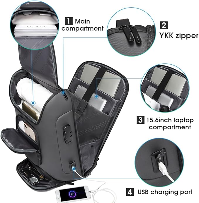 BANGE Business Laptop Backpack Fit - Image 3
