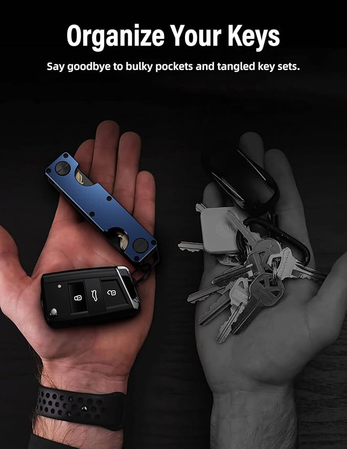 Key Organizer Key Holder Compact Key Case Minimalist Metal Key Chain Key Holder - Image 4