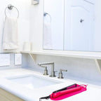 ZAXOP Silicone Heat Resistant Holder Mat Pouch for Flat Iron,Curling Iron,Hot Hair Tools(Hotpink)
