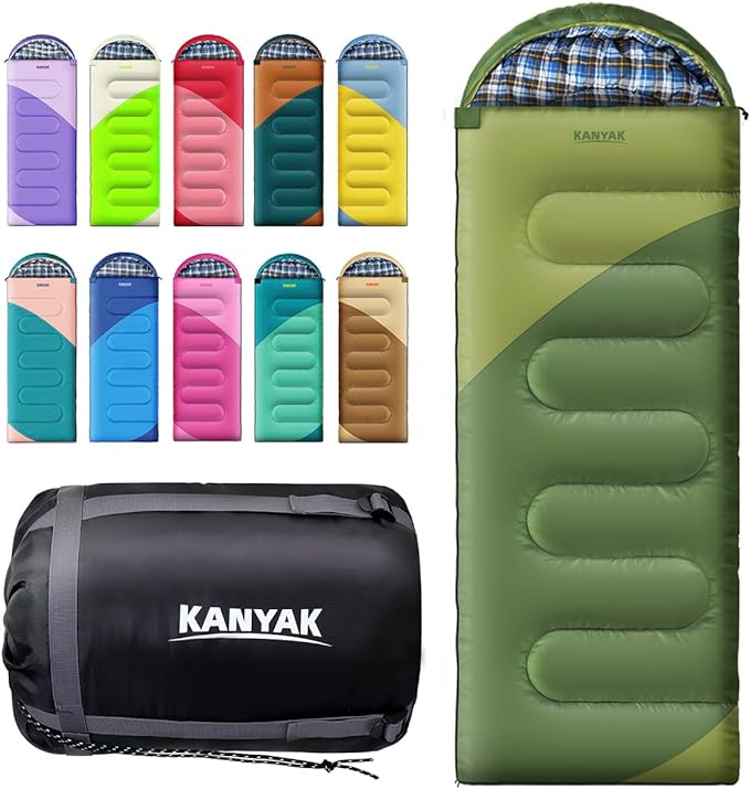 Camping Sleeping Bag, 32℉ Sleeping Bags by Kanyak-Exploreendlessnights