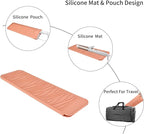 Silicone Heat Resistant Travel Pouch for Straighteners, Crimping Irons, Curling Wands, Flat Irons, and Hair Styling Tools