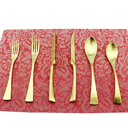 24 Piece Flatware Set (4 / Gold)