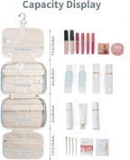Narwey Hanging Toiletry Bag for Women Travel Makeup Bag Organizer Toiletries - Image 3