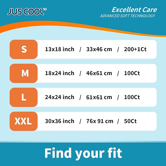 JUS COOL Baby Disposable Changing Pads, 18”x 24” Underpads Portable Diaper - Image 6