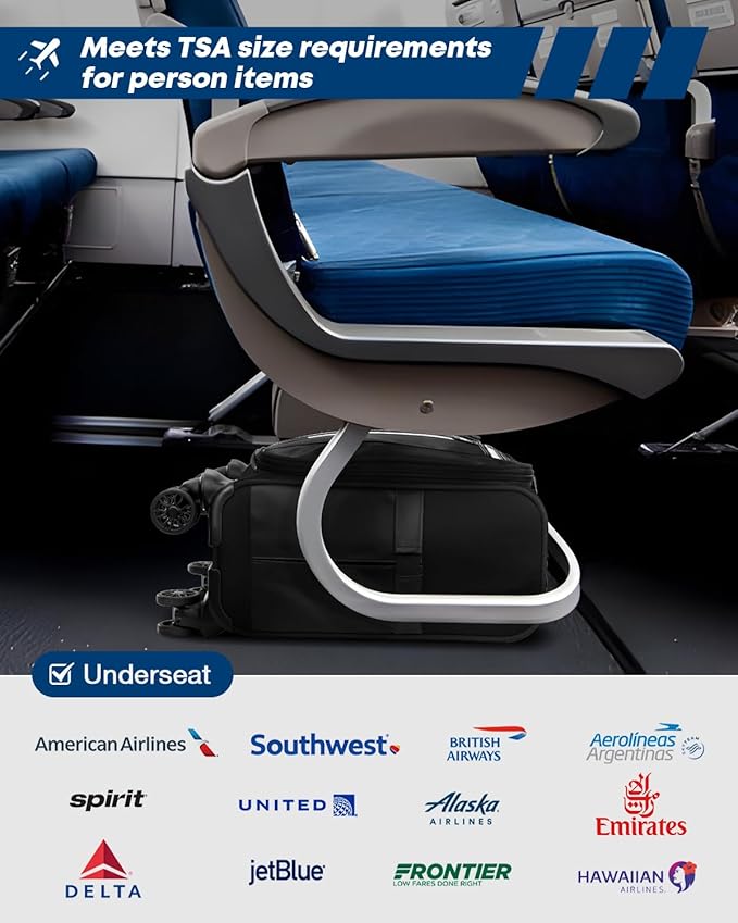 Gonex 16 inch Underseat Carry On Luggage - Image 3