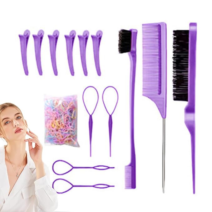 Hair Braiding Tools | Ergonomic Portable Lightweight Comb - Hair Styling Appliances | for Holiday Festival Salon Home Travel Wedding Bridal Spa Grooming Party Summer
