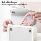 24 PCS Foldable Non Slip Plastic Clothes Hangers - Image 7