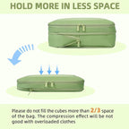 BAGAIL 4 Set/6 Set/8 Set Compression Packing Cubes Travel Accessories - Image 5
