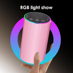 Waterless Essential Oil Diffuser, Battery Powered Mini Scent Air Machine, Aromatherapy Mist Diffuser for Home Room Car Office (Pink)
