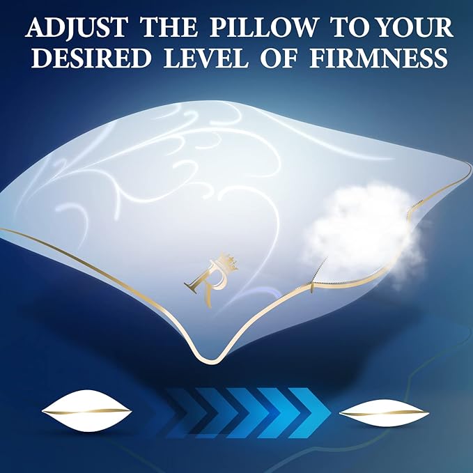 Royal Therapy Pillows King Size Set of 2, Down Alternative Bed Pillows - Image 3