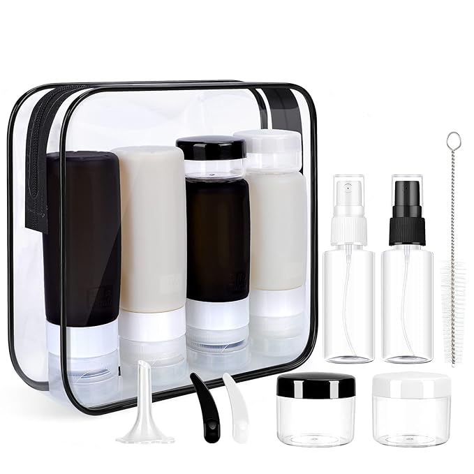 Morfone 16 Pack Silicone Travel Bottles Set by Morfone