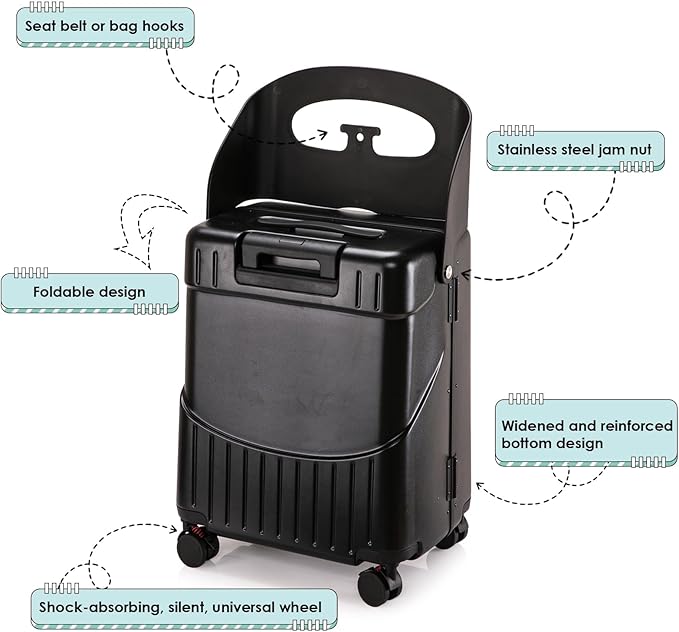24" Ride-On CHECKED Luggage - Image 3