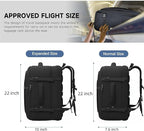 55L Carry On Backpack, Extra Large Travel Backpack - Image 3