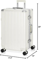 AnyZip Luggage Aluminium Frame Suitcase PC ABS Hard Shell TSA Lock No Zipper - Image 8