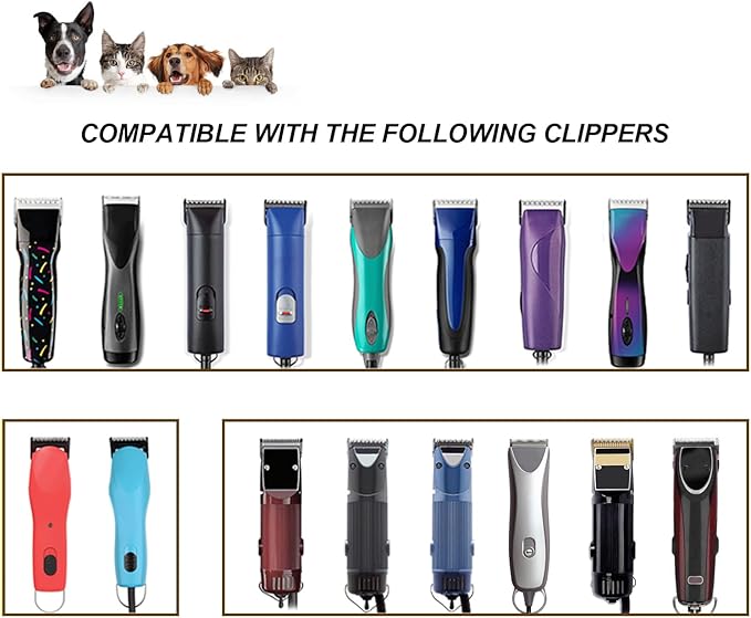 Size 7FC/5FC/4FC Detachable Pet Dog Grooming Clipper Ceramic Blades Set,Compatible with Andis,Oster A5,Wahl KM Series Clippers,Cut Length 1/8"(3.2mm) to 3/8”(9.5mm),3 Pack