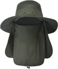Sun Hats for Men Women Fishing Hat UPF 50+ Breathable Wide Brim Summer UV by Rosoz