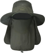 Sun Hats for Men Women Fishing Hat UPF 50+ Breathable Wide Brim Summer UV by Rosoz