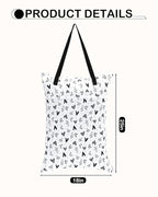 ALVABABY 2 Pack Large Wet Dry Bag Waterproof Hanging Cloth Diaper - Image 3