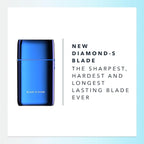 Blade & Stone PS501 Foil Shaver for Men – Dual Foil Cordless Shaver with Graphene-X Blades and 8000 RPM Digital Motor – All-Metal, Rechargeable Wet and Dry Razor – Big Blue