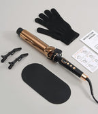 Titanium 2 Inch Curling Iron，Extra-Long Barrel for Long Hair, Curling Iron 2 Inch with Dual PTC Heater, 12 Heat Settings Big Barrel Curling Irons, 60 Mins Auto-Off & Dual Voltage