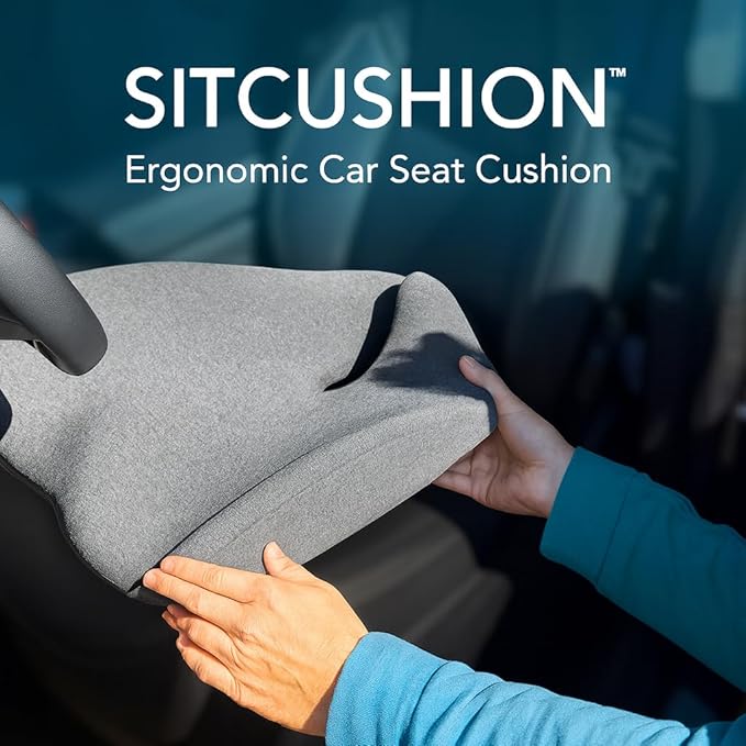 Car Seat Cushion for Driving — Orthopedic Memory Foam Car Seat Pad for Sciatica - Image 2