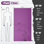 Quick Dry Travel Towel, 3 Sizes 1 Pack Camping Microfiber Towel, Lightweight - Image 2