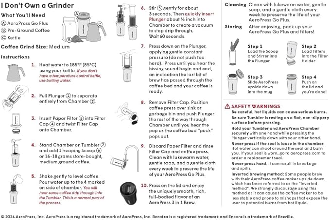 AeroPress Go Plus, Small Portable Coffee Maker - Image 9