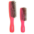 Giorgio GIO1 Gentle Hair Brush Dresser Size. Wet & Dry Pro Hair Brush Detangler. Soft for Sensitive Scalp. Good For Men Women & Kids All hair lengths. Durable and Anti-Static. (Set, Red)