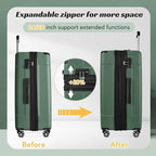 Merax 24 Inch Expandable Checked Luggage, Hardshell ABS Medium Suitcase - Image 4