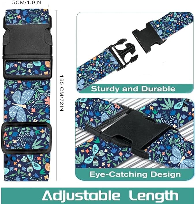 Luggage Straps for Suitcases Travel Belt Accessories, Cute Suitcase Strap - Image 5