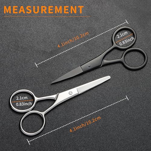 2PCS Small Grooming Scissors for Men and Women