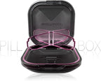 1 Pack Small Purple Pill Organizer, 4 Compartments, Compact Stylish Cute Travel - Image 2
