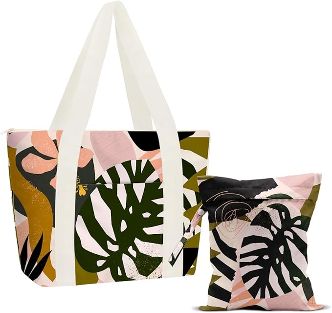 Beach Bags Wet Bag for Swimsuit Tote Bag for Friends Travel Gifts, Aloha Bags by zcyxuuw