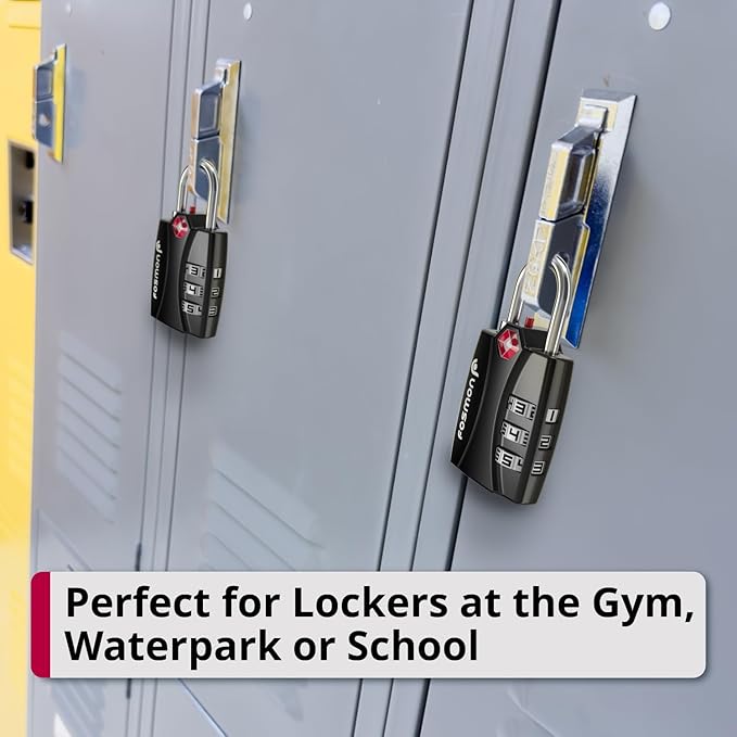 Fosmon Luggage Locks TSA Approved 6 Pack, Suitcase Locks - Image 7