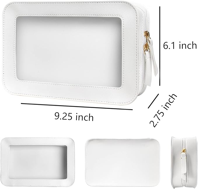 Clear Makeup Bag Small, TSA Approved Portable Toiletry Bag - Image 6