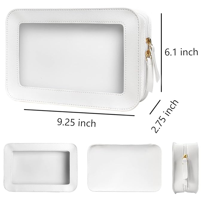LETGO Clear Makeup Bags, TSA Approved Toiletry Bag - Image 2