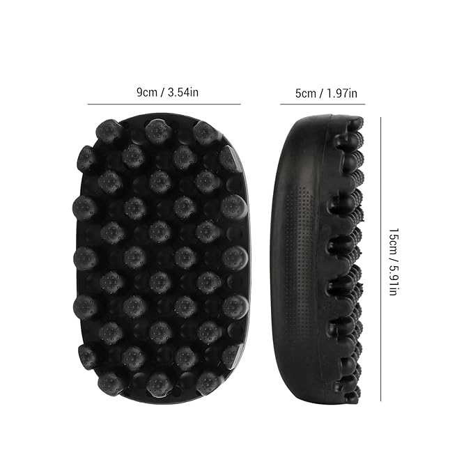 Rubber Curling Hair Brush : Twist King Sponge for Afro Hair, Ideal Durable Washable Sponges Curls Tool (Large Tooth)